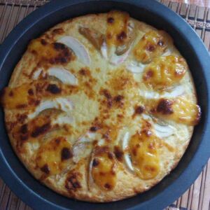 Keto Bibingka with Cream Cheese - 5 g net carbs - Large 9"